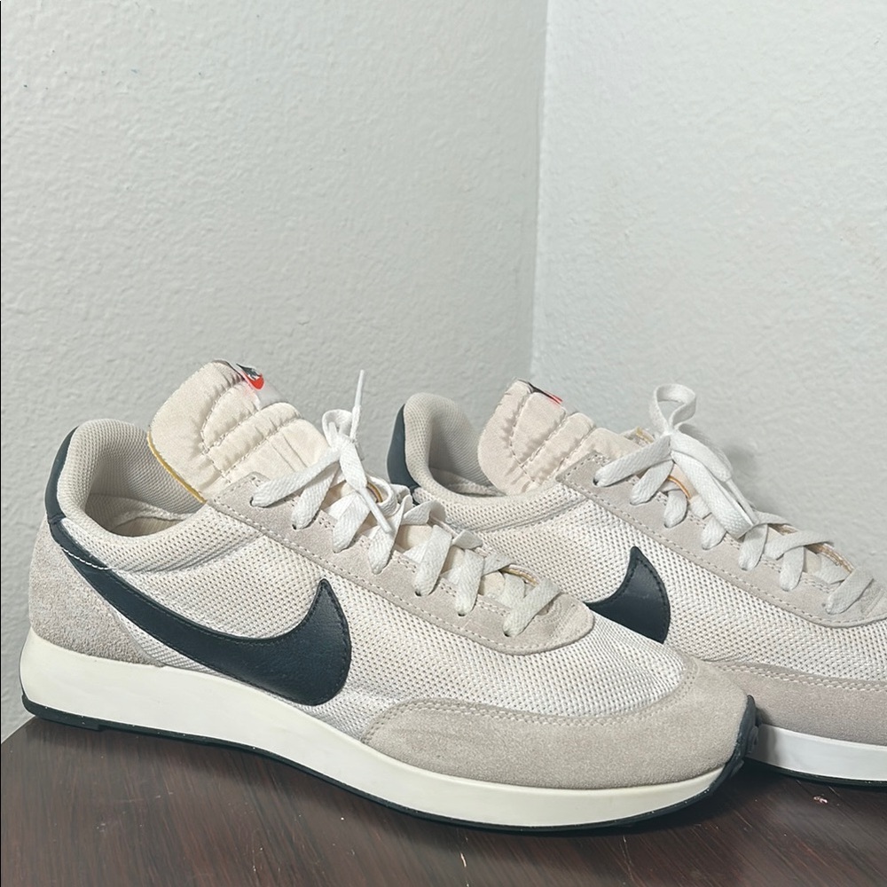 Beige and Black Sneakers